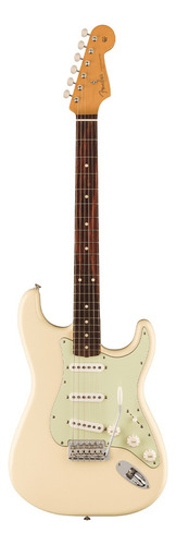 Guitarra Fender Vintera Ii 60s Stratocaster, Olympic White Color Rosa Claro Material Del Diapasón Slab Rosewood Orientación De La Mano Diestro
