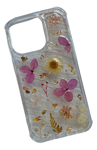 Fundas Personalizadas Para iPhone Con Resina Y Flores Secas