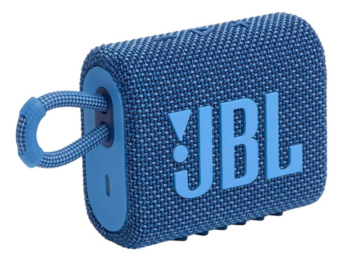 Caixa De Som Portátil Jbl Go 3 Eco Ip67 Bluetooth Azul