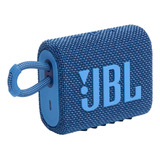 Caixa De Som Portátil Jbl Go 3 Eco Ip67 Bluetooth Azul