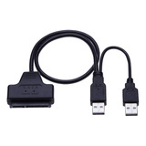 Cable Adaptador Dual Usb 2.0 A Sata Compatible Con Seagate, 