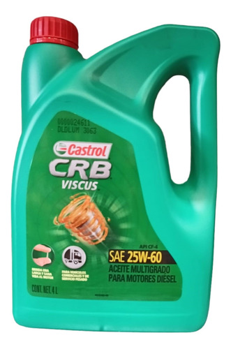 Castrol Crb Viscus 25w-60 Api Cf-4/sf X 4l