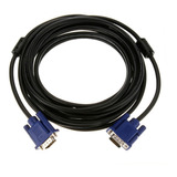 Cable Vga 20 Mts. M/m, C/ferrita, Conector Azul Fact/bolt