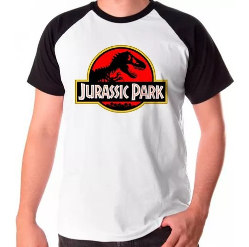 Camiseta Camisa Raglan Jurassic Park 2023/24