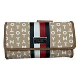 Billetera Tommy Hilfiger Mujer Original  3 Cuerpos 