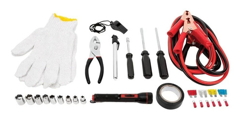 Kit De Emergencia Automotriz Con Cables Pasacorriente