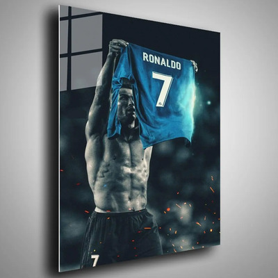 Cuadro Metalico Cristiano Ronaldo Byz Arte 40x60 Cr7 | Meses sin interés