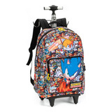 Mochila Rodinhas Sonic Comic Collection Luxcel