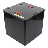 Caja Delivery Reparto Con Estante Negro Plastica Vc