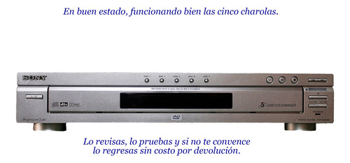 Dvd Reproductor Sony Cinco Charolas Sony