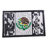 Parche Insignia Táctico Militar  Bandera México Pvc Full