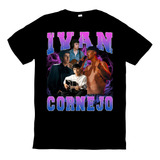 Camiseta Ivan Cornejo, Playera Unisex Diseno Letras Rosas