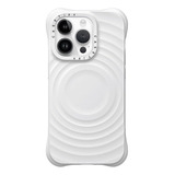 Funda Casetify De Silicona Para iPhone 14 Pro. Blanco 