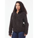 Chaqueta Hoodie Sherpa Con Cierre Negro Tommy Hilfiger