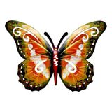 Decoración De Pared De Arte De Hierro Mariposa 3d Colorido C