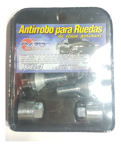 Juego De Tuercas Antirrobo Fiat Cronos Chapa Premium 