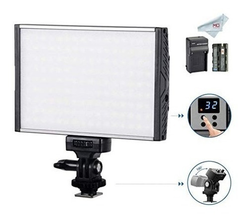 Iluminador Led P/ Video Foto Dslr Tolifu Bi-color + Bateria