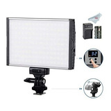 Iluminador Led P/ Video Foto Dslr Tolifu Bi-color + Bateria