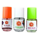 Paquete 3pz Mc Nails Antihongos, Aceite Cutícula Y Primer