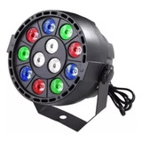 Mini Refletor Par 12 Leds Digital Strobo Dmx Efeito Rgbw