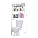 Organizador De Baño Estante Mueble Ahorra Espacio Blanco 