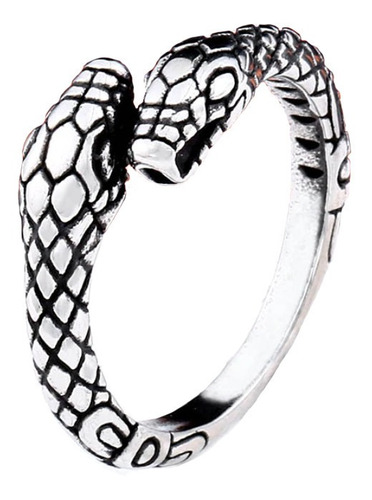 Anillo Serpiente Snake Biker Titanio 316l Acero Inoxidable