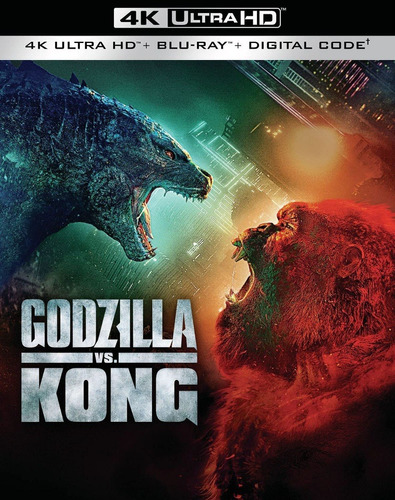 Godzilla Vs Kong Pelicula 4k Uhd + Blu-ray