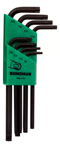 Set Llaves Torx Bondhus 8u T9 A T40 31834 Tlx8 Usa