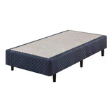 Base Para Cama Box Ecoflex Solteiro 88x40x188cm Cor Azul