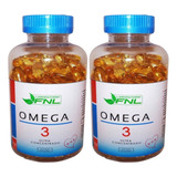 Omega 3 - 300 Cápsulas Fnl, 2 Frascos X 150caps