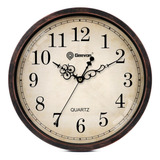 Geevon Vintage 14 Reloj De Pared Silencioso, Reloj De Pared 