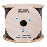 Cable Utp Cat 6 Exterior Doble Chaqueta Carrete X 305m