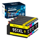 Valuetoner. 4 Cartuchos Compatibles Con Hp 950xl, 951xl