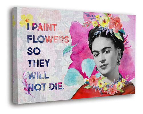 Spiritualhands Frida Kahlo - Poster Enmarcado Para Pared, De