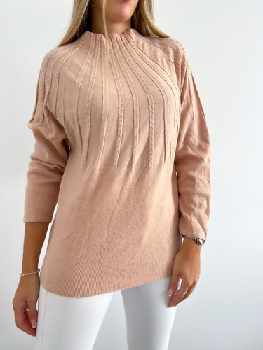 Sweater Tipo Trenzado Para Mujer Modelo Trendy
