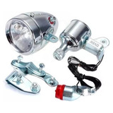 Kit Farol Dínamo Bicicleta Retro Antiga Elephant 12v 6w 