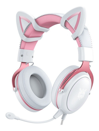 Audífonos Para Juegos Sobre La Oreja Onikuma X10 Rgb Rosa