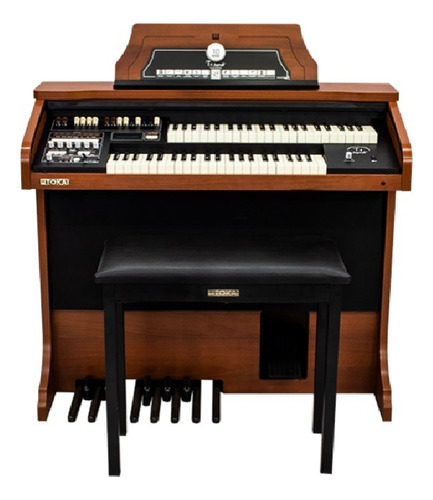 Órgão Eletrônico Tokai T-1 Spinet Cedro