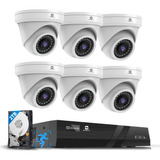 Gwsecu Sistema De Camara De Seguridad Poe Nvr, 6 Camaras Poe