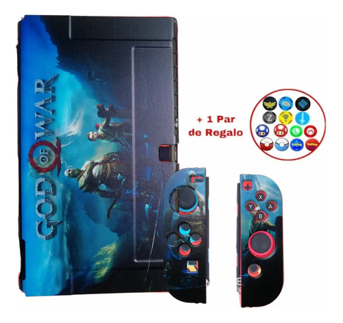 Funda Case Protectora Para Nintendo Switch Oled + Thumbs 09