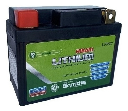 Bateria Hibari Litio Yb7-a Lfpx7 Akt 125 Evo 