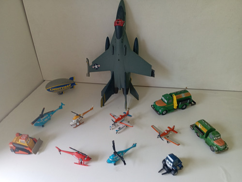 Disney Planes Car Aviones Lote Dinoco Bravo Zed Dusty 