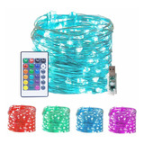 Liyuanq 100 Led Fairy String Lights Usb Plug-in Outdoor Twin