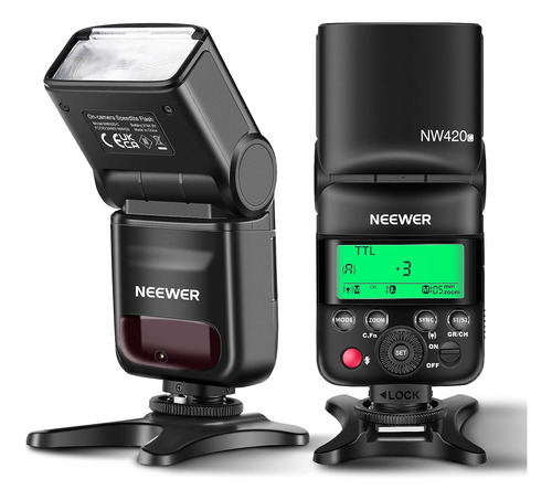 Flash Speedlite Neewer, Nw420-c Mini, Negro, Ttl 2.4 G Gn36