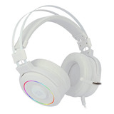 Audífonos Gamer Redragon Chroma Lamia 2 Lunar White Led