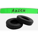 Kit Par Espumas Almofadas + Headband Compatível Razer Kraken