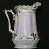 Jarra Lechera Porcelana Alemana Tornasol Silesia 11 Cm Alto 