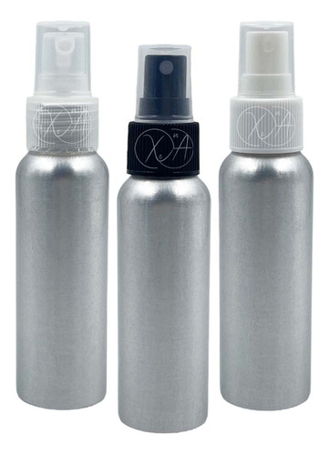 Atomizador Botella Aluminio 80 Ml Envase Barberia Spray X 3