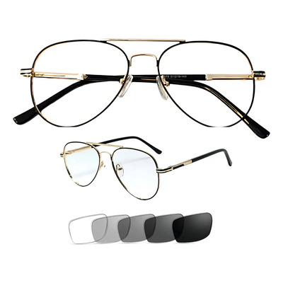 Lentes Fotocromaticos Luz Azul Antireflejante Niños Y Adulto Color Negro Gold Gota Chica | Meses sin interés