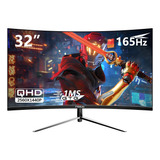 Monitor Gamer Curvo Fyhxele Fy32qhd165 Led 32  Negro 100v/240v